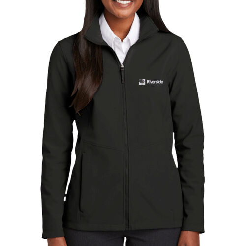 Ladies Soft Shell Jacket with Embroidered Logo Thumbnail