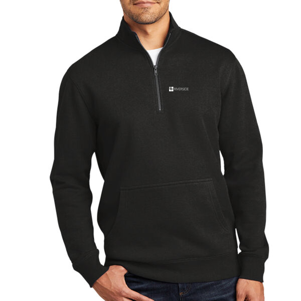 Adult Unisex Fleece  1/4 Zip with Pocket Thumbnail