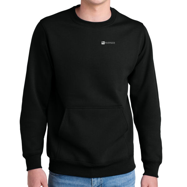 Adult Unisex Core Fleece Crewneck Pocket Sweatshirt Thumbnail