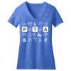 Women's Perfect Blend ® CVC V Neck Tee Thumbnail